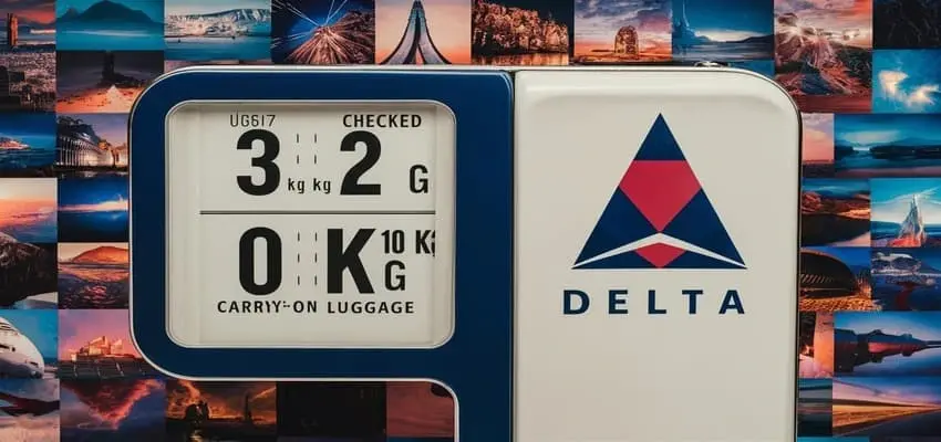 How many kg are allowed in Delta Airlines?