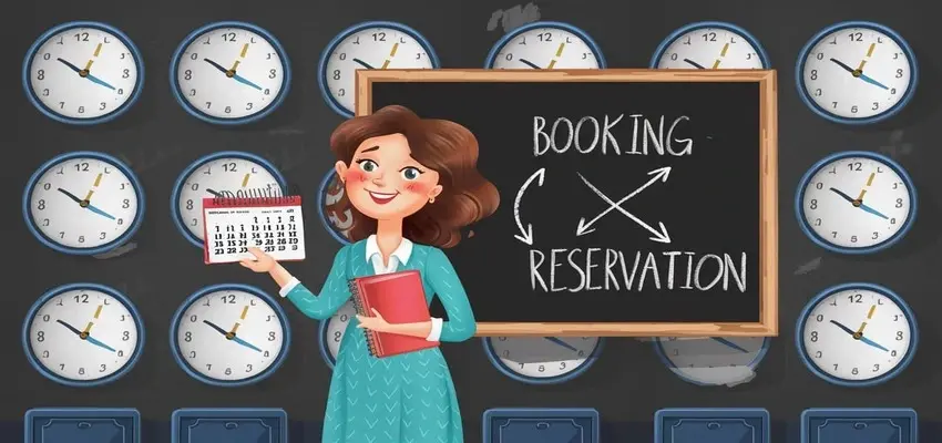 What is the difference between booking and reserving?