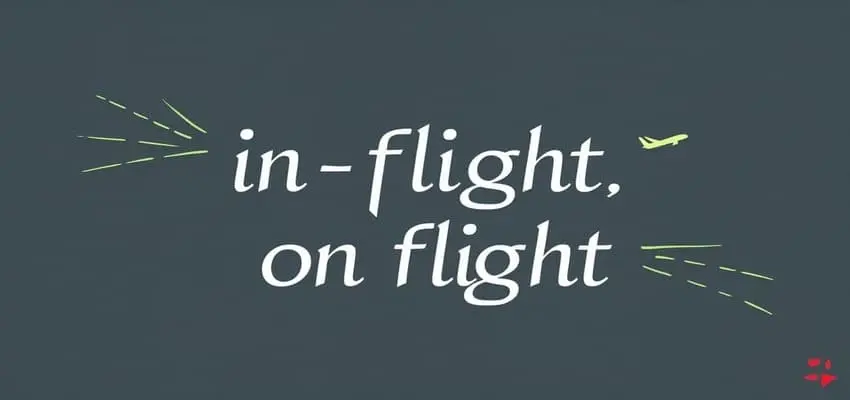 Which is correct, in-flight or on flight?