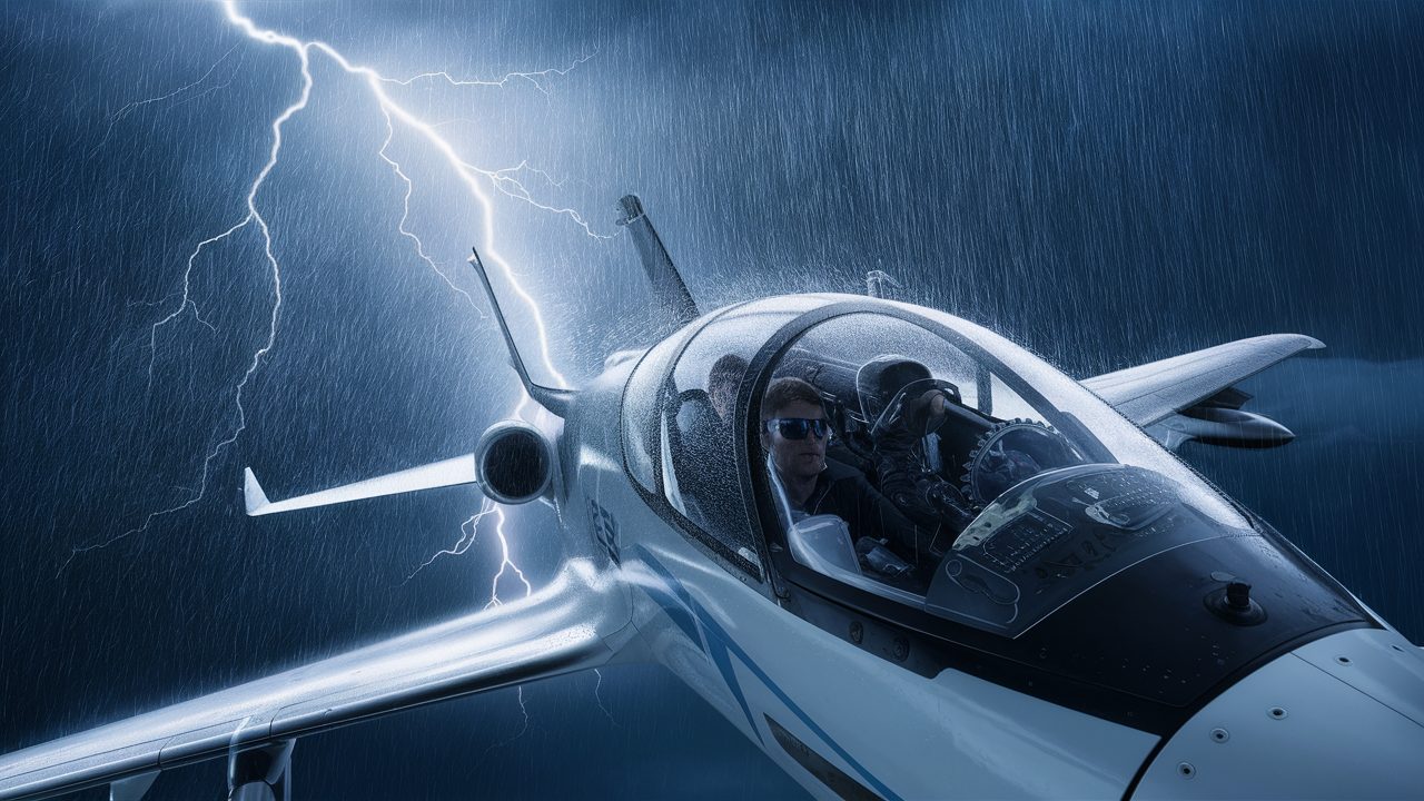 Can pilots see in rain?