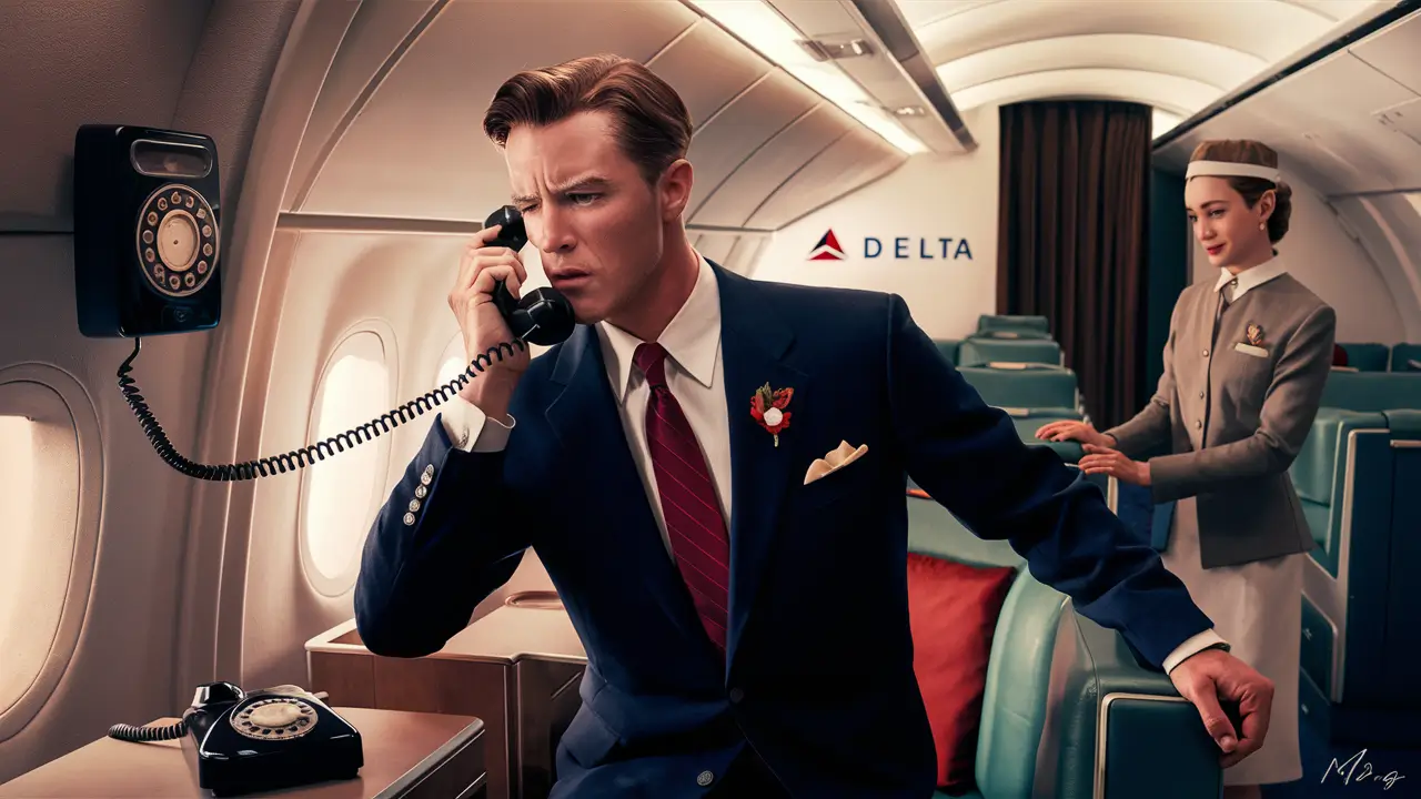 Can you make a phone call on a plane Delta?