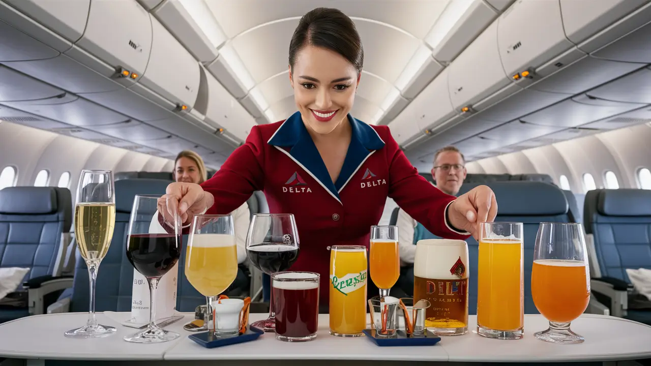 Do you get free drinks on Delta Airlines?