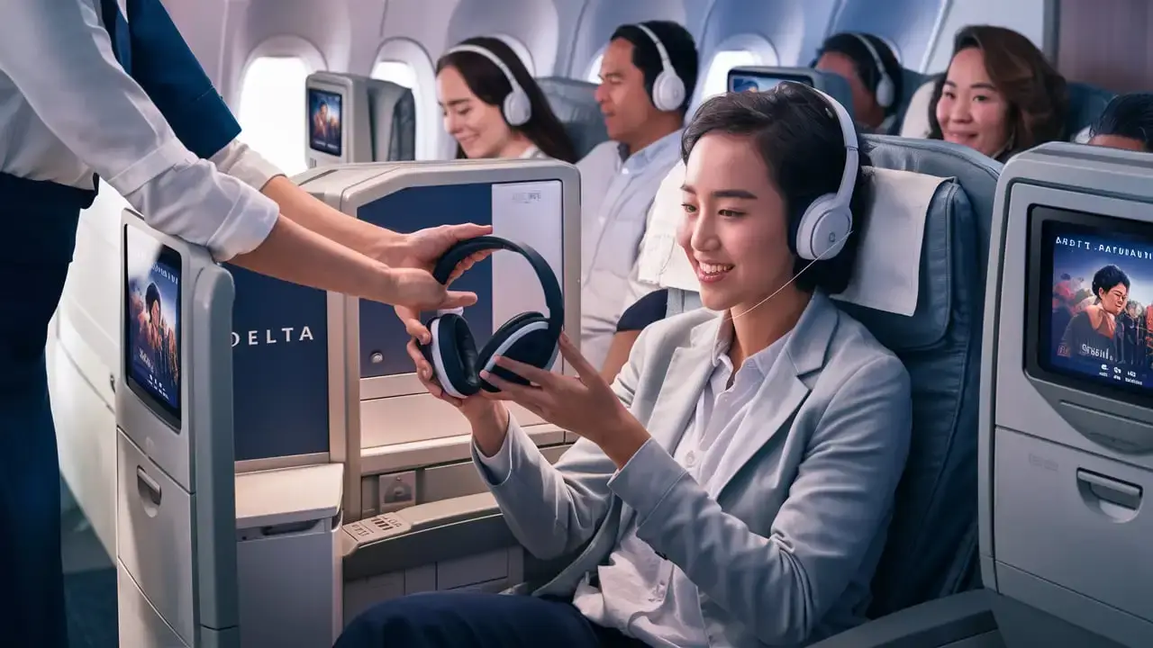 Do you get headphones on Delta flights?