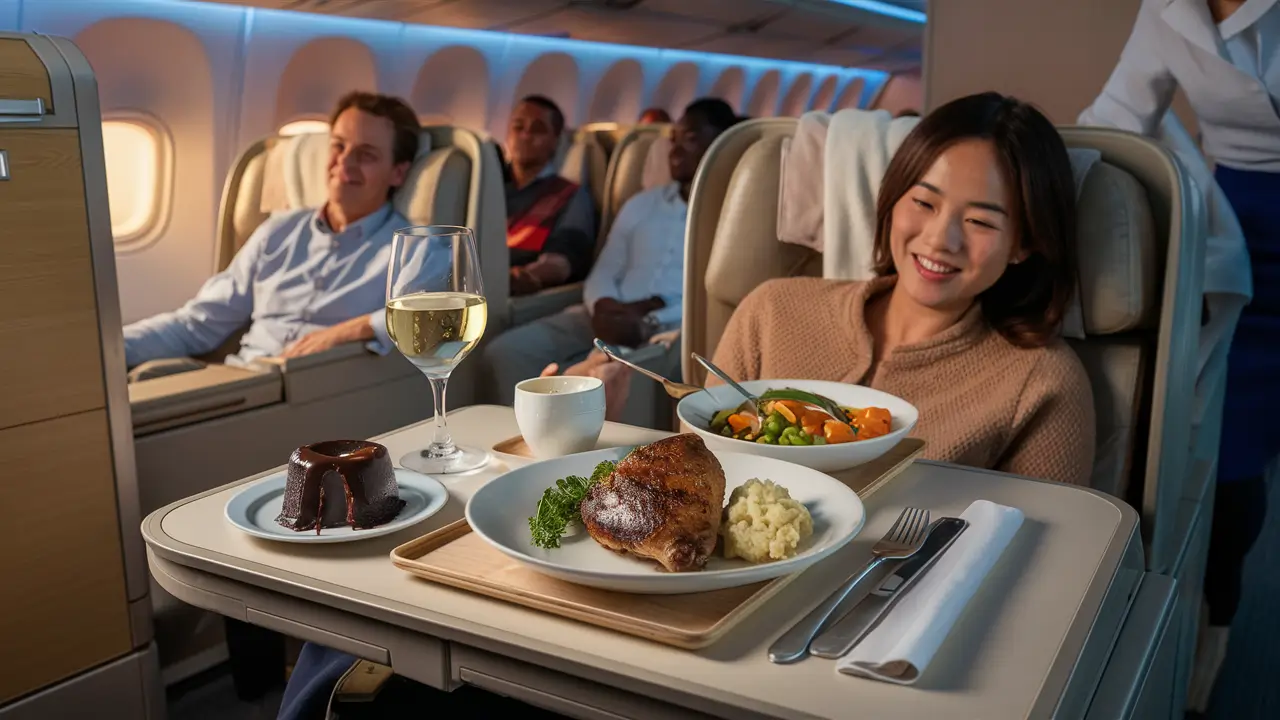 Do you get meals on Delta international flights?