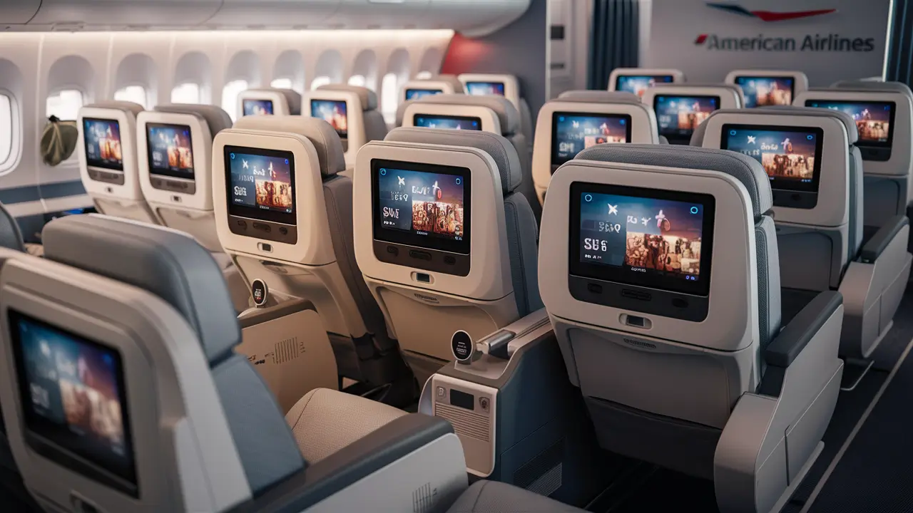 Does American Airlines have screens?