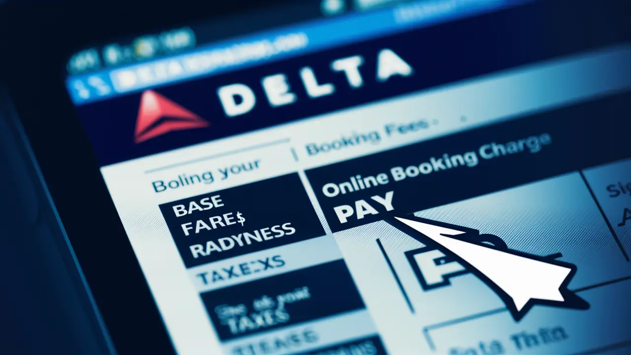 Does Delta charge online booking fees?