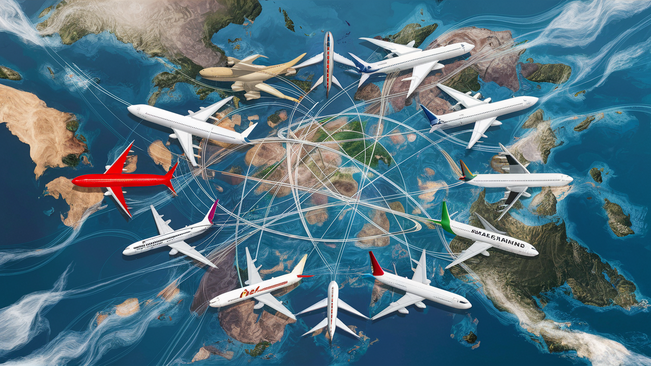 How do airplanes find routes?