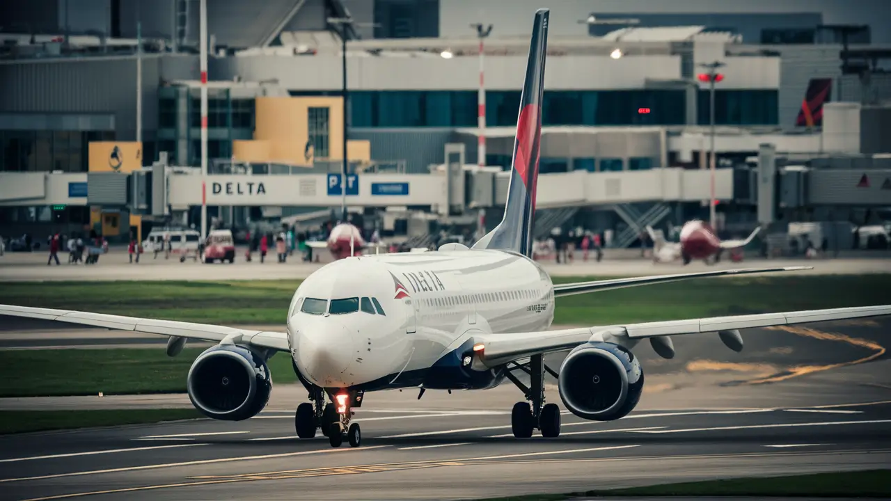 How many airports does Delta fly to?