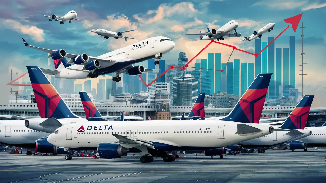 How many Delta flights per day in Atlanta?