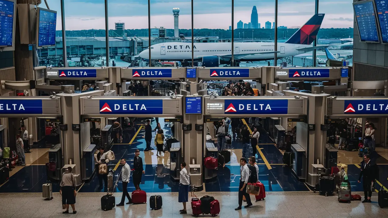 How many gates does Delta have in Atlanta?