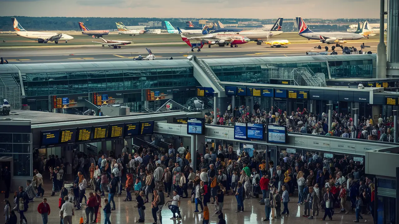 How many terminals are at Atlanta airport?