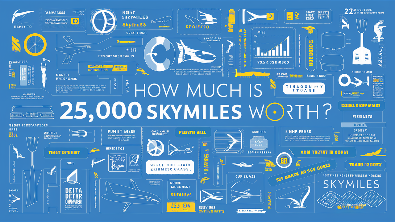 How much is 25000 SkyMiles worth?