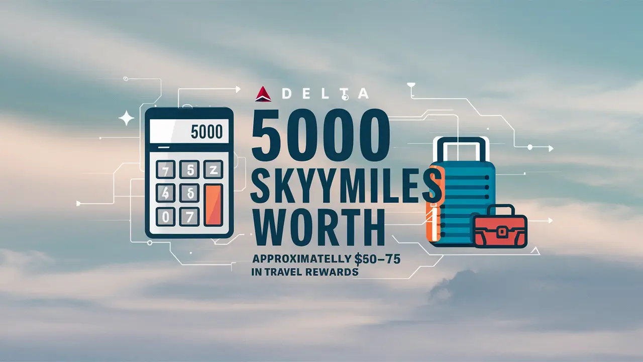 How much is 5000 Delta SkyMiles worth?