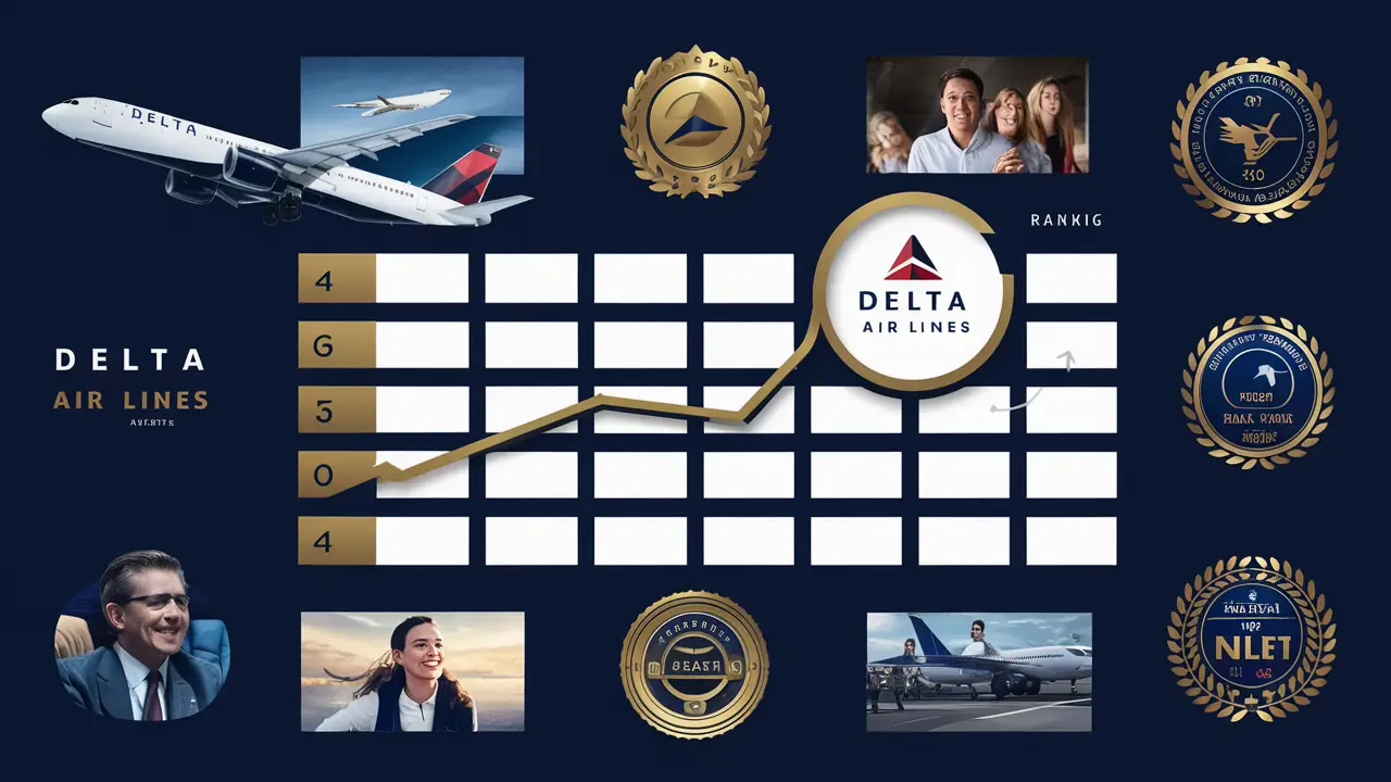 What is Delta Airlines ranked?