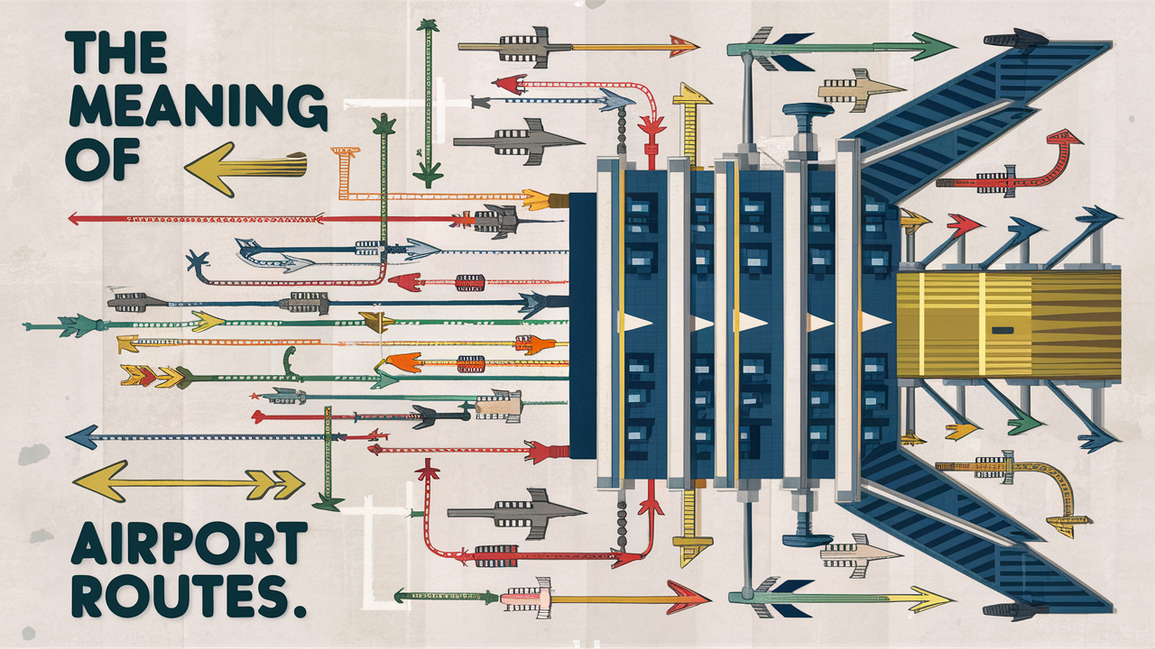 What is the meaning of airport route?