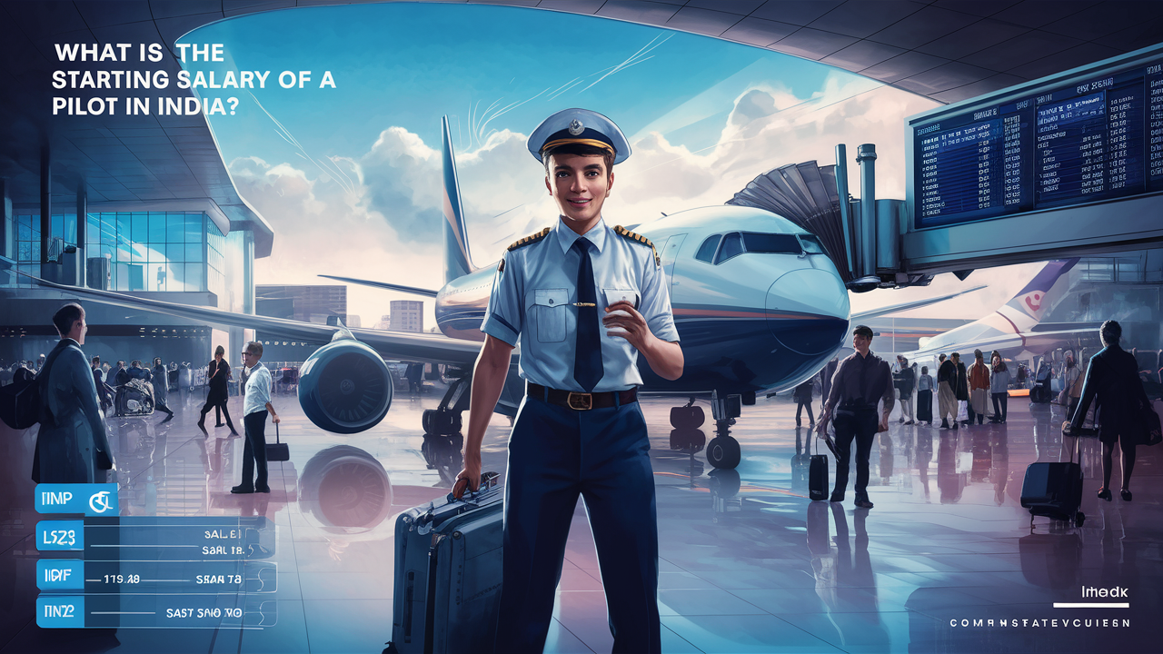 What is the starting salary of a pilot in India?