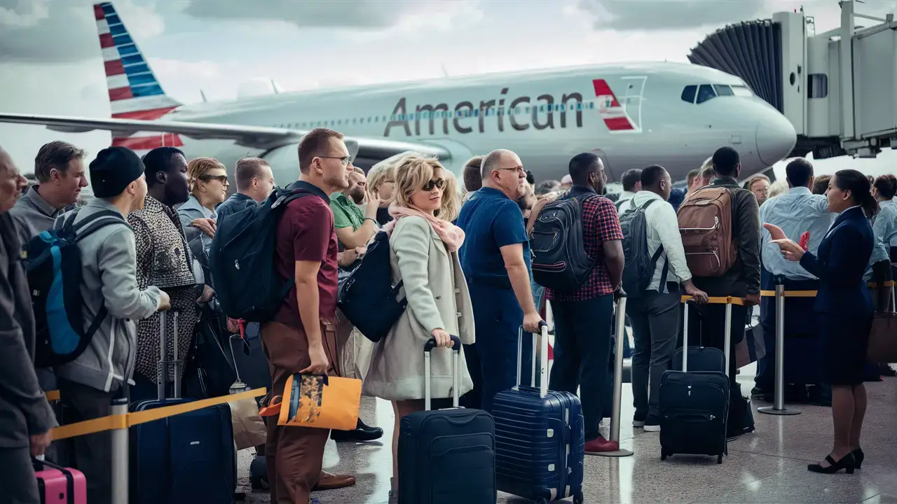 What time is boarding American Airlines?