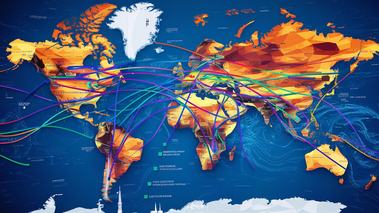 Which airline has the most travel destinations?