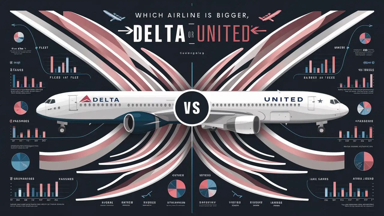 Which airline is bigger, Delta or United?