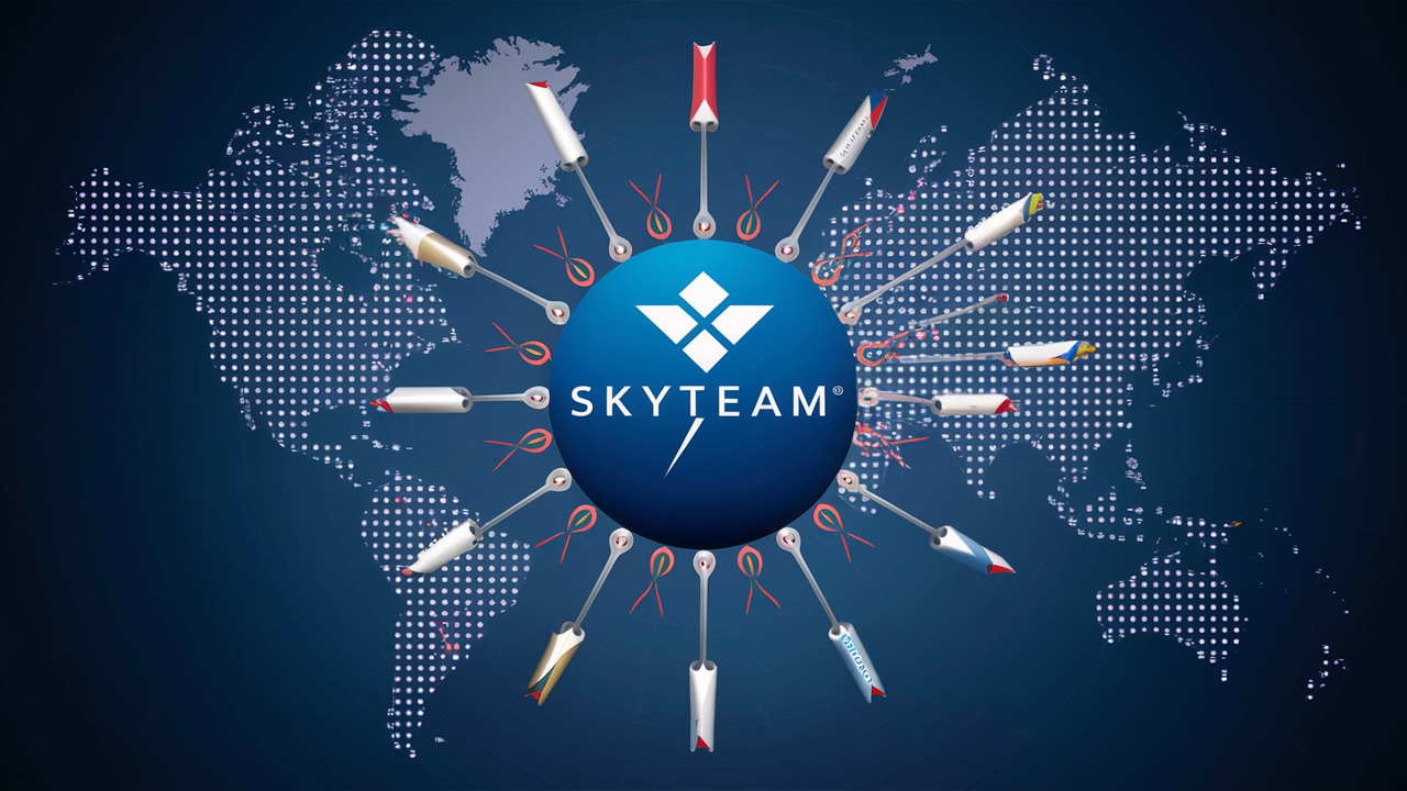 Which airline is part of SkyTeam?