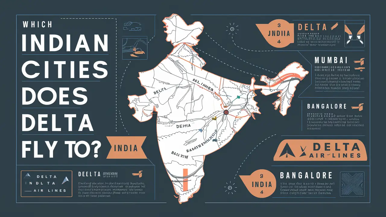 Which Indian cities does Delta fly to?