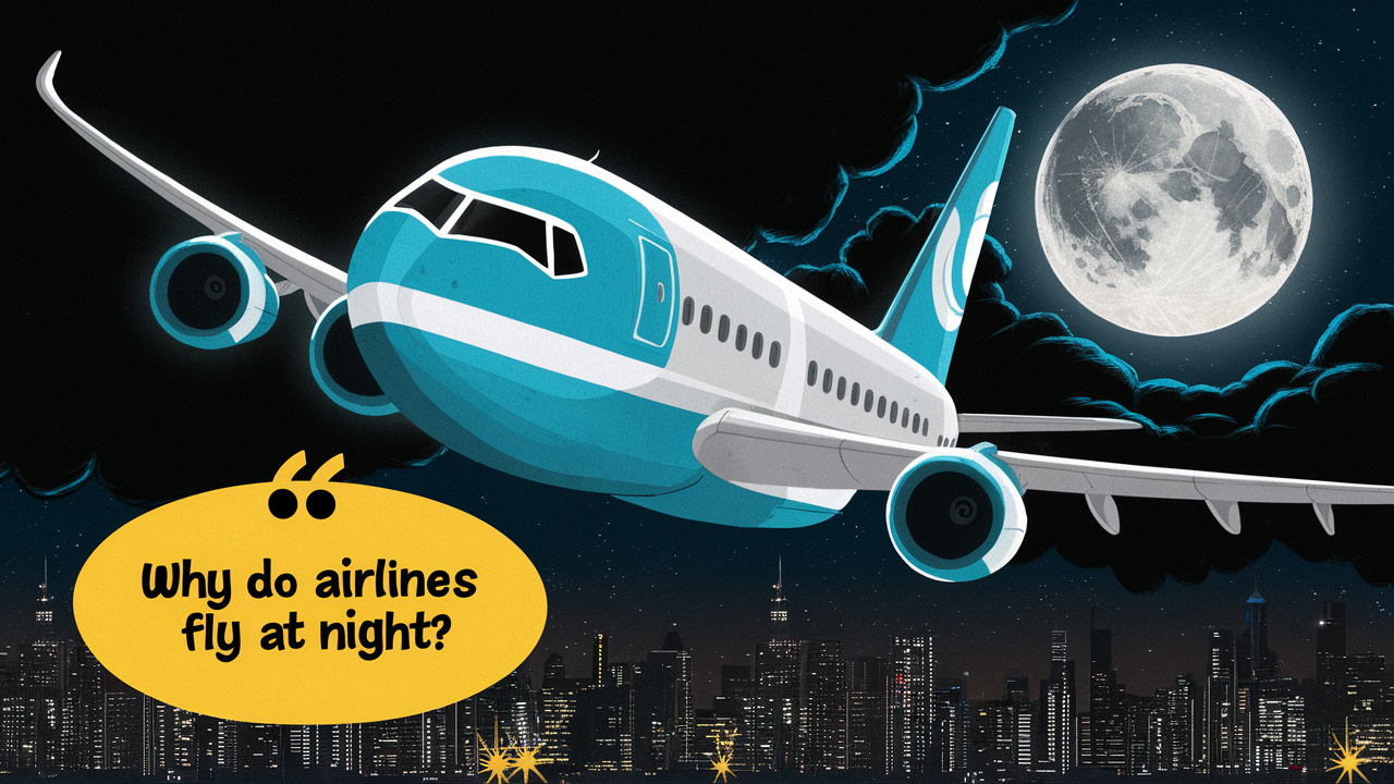 Why do airlines fly at night?