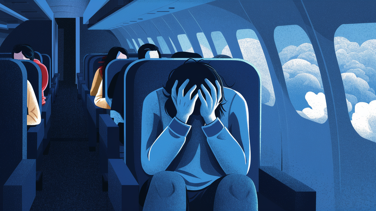 Why do I get sad on flights?